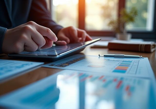 Financial education and market analysis visualization